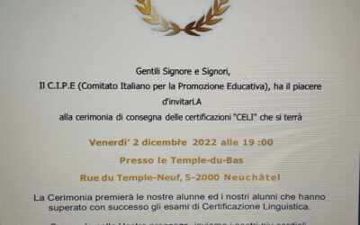 Remise des diplômes celi